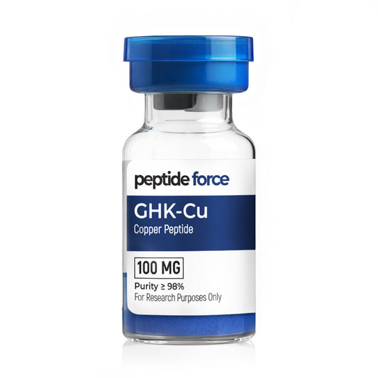 GHK-Cu (Copper Peptide) 100mg – лиофилизиран пептид, флакон за изследователски цели