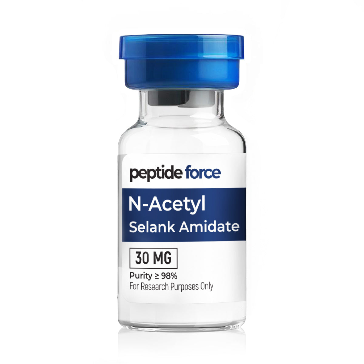 N-Acetyl Selank Amidate 30mg – лиофилизиран пептид, флакон за изследователски цели