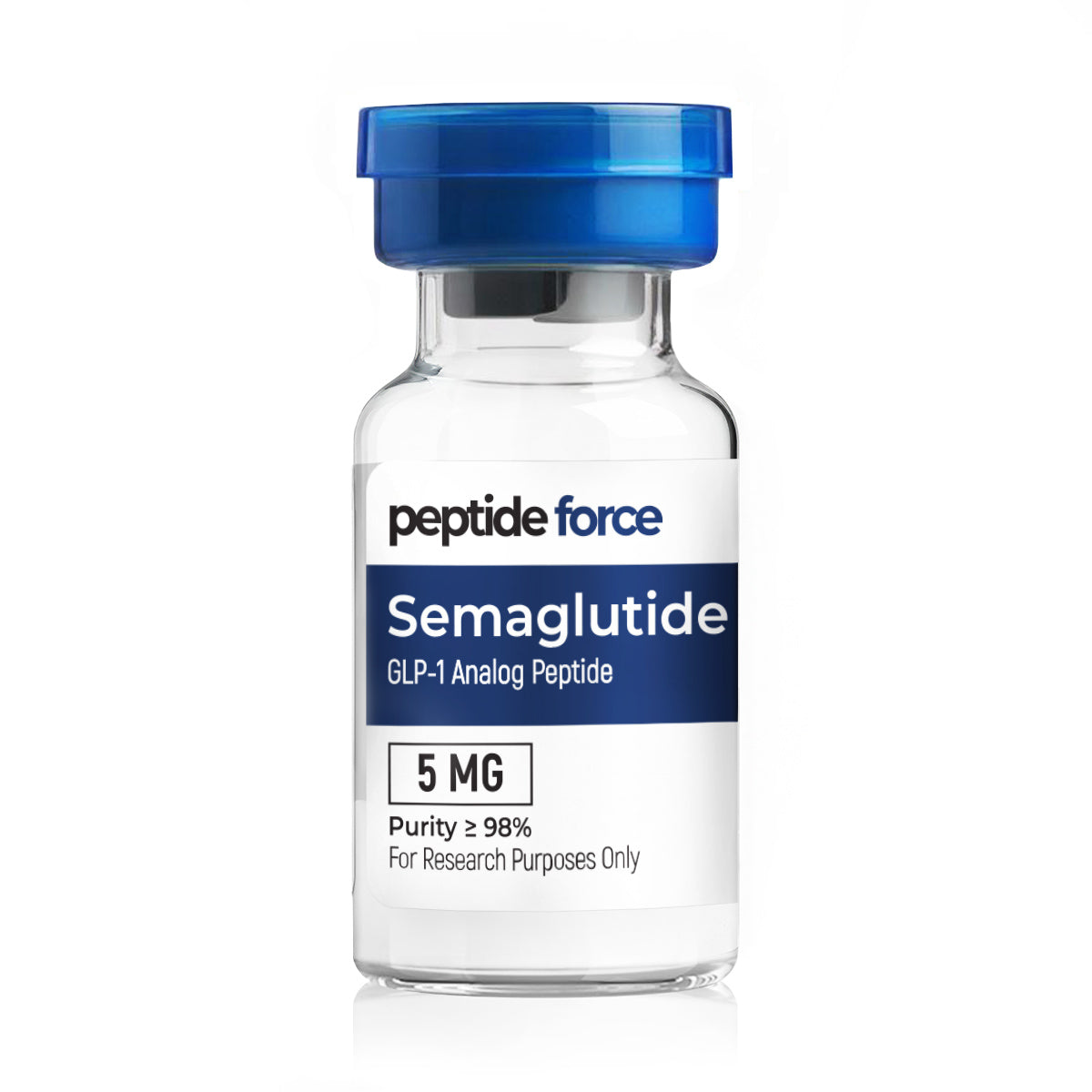Semaglutide 5mg - лиофилизиран пептид, флакон за изследователски цели